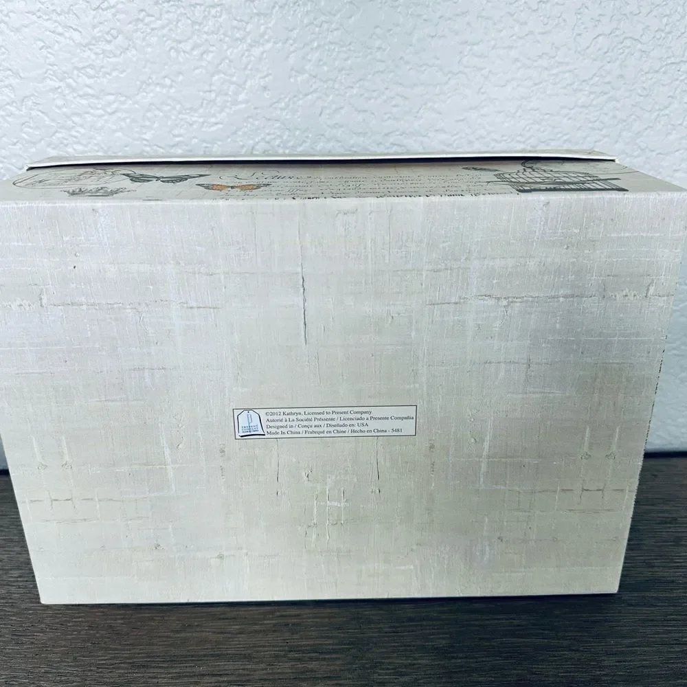 Birdcage Bird Print Storage Gift Box